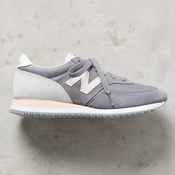 New Balance - Grey & Pink 620 Sneakers - Picture 1 of 7
